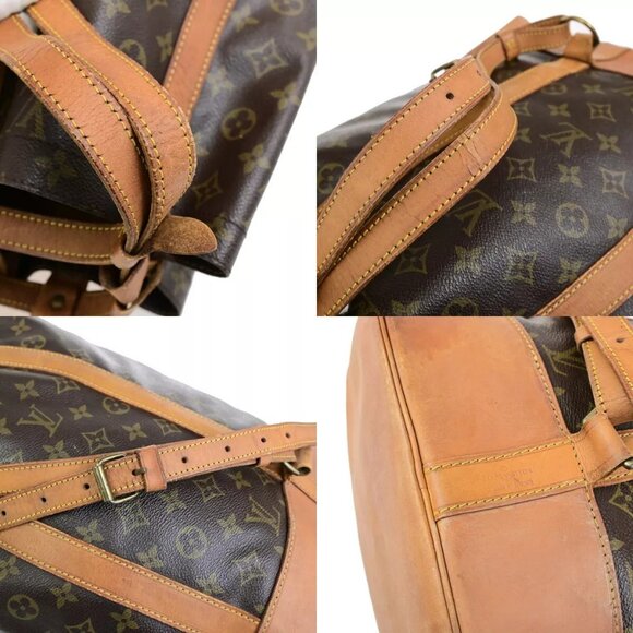 Auth LOUIS VUITTON LV Randonnee GM Shoulder Bag Monogram Leather Brown - Picture 15 of 16